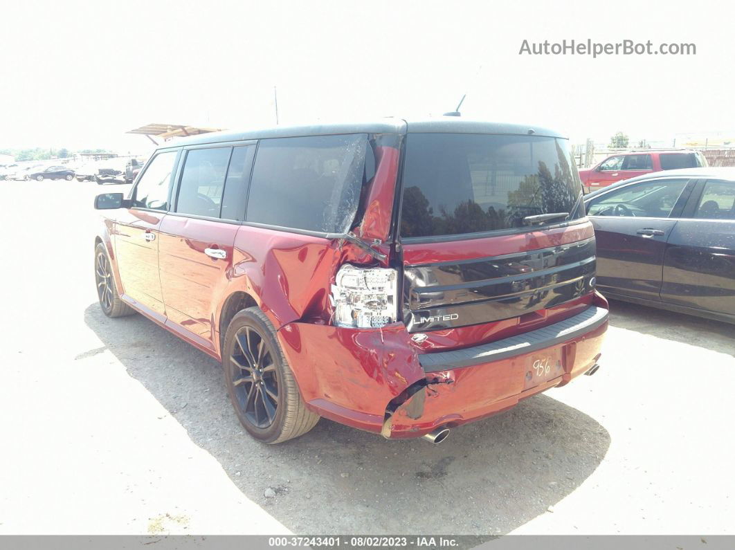 2019 Ford Flex Limited Burgundy vin: 2FMGK5D86KBA25956