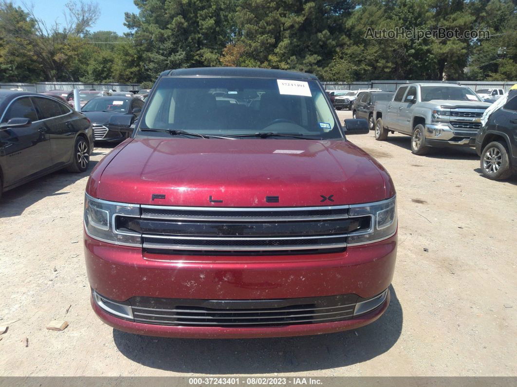 2019 Ford Flex Limited Burgundy vin: 2FMGK5D86KBA25956