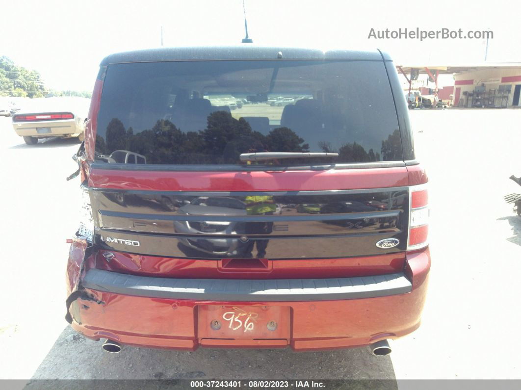 2019 Ford Flex Limited Burgundy vin: 2FMGK5D86KBA25956