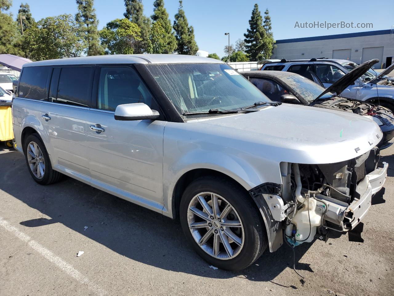 2016 Ford Flex Limited Silver vin: 2FMGK5D87GBA01298