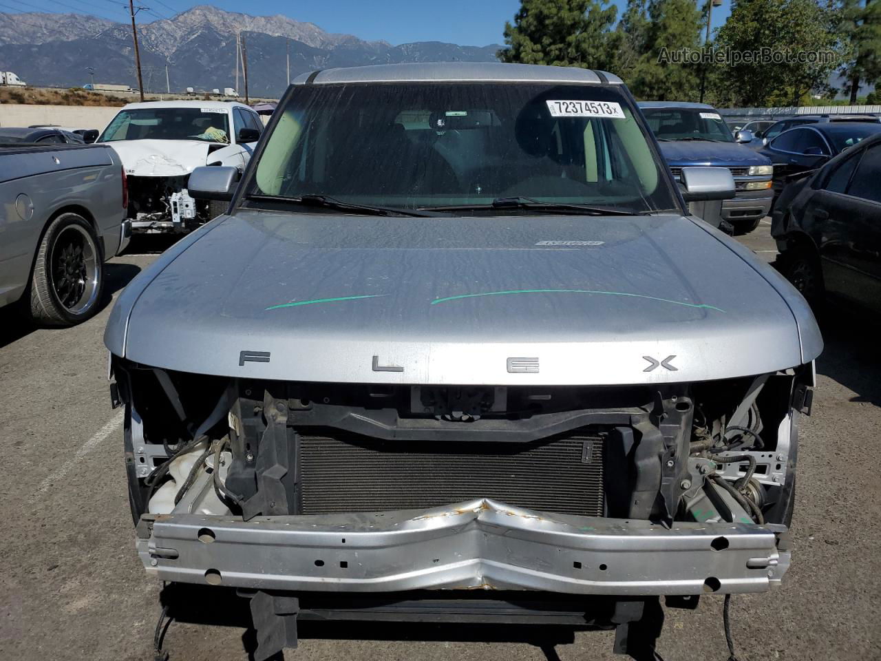 2016 Ford Flex Limited Silver vin: 2FMGK5D87GBA01298