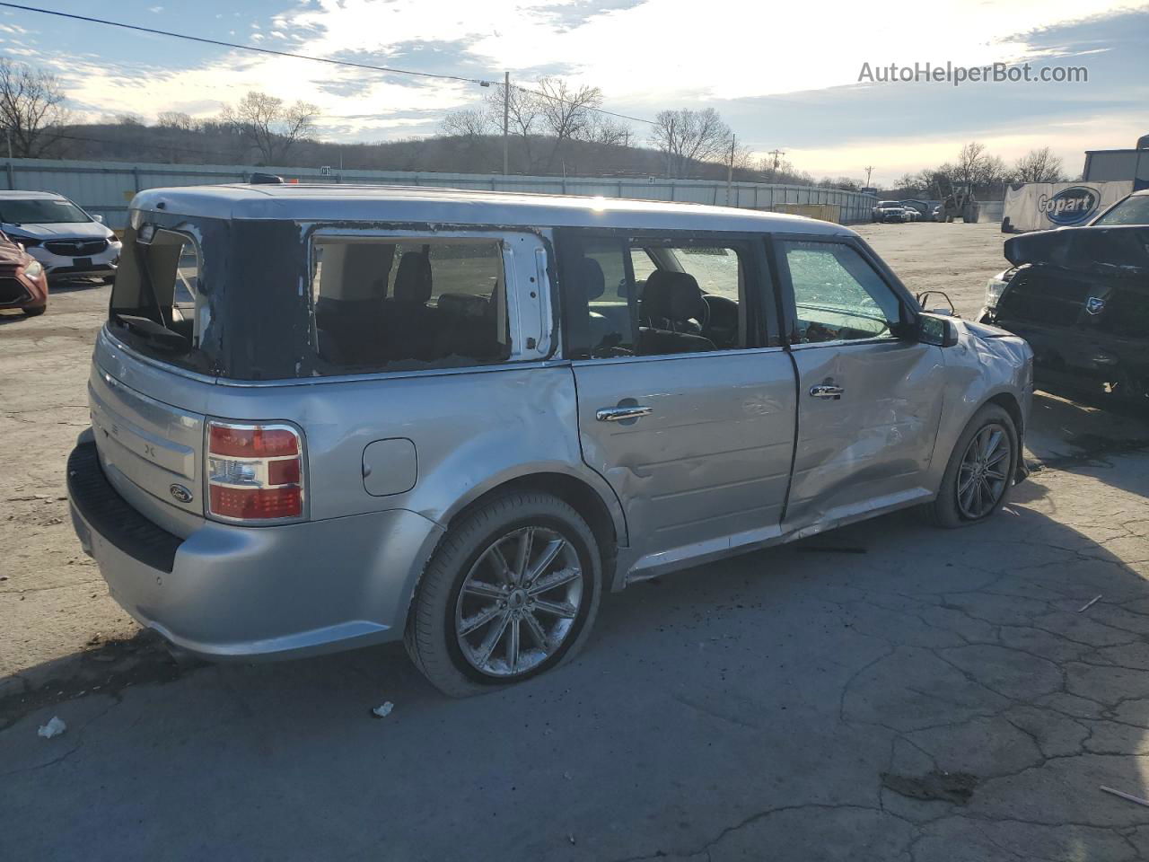 2016 Ford Flex Limited Серый vin: 2FMGK5D87GBA02239