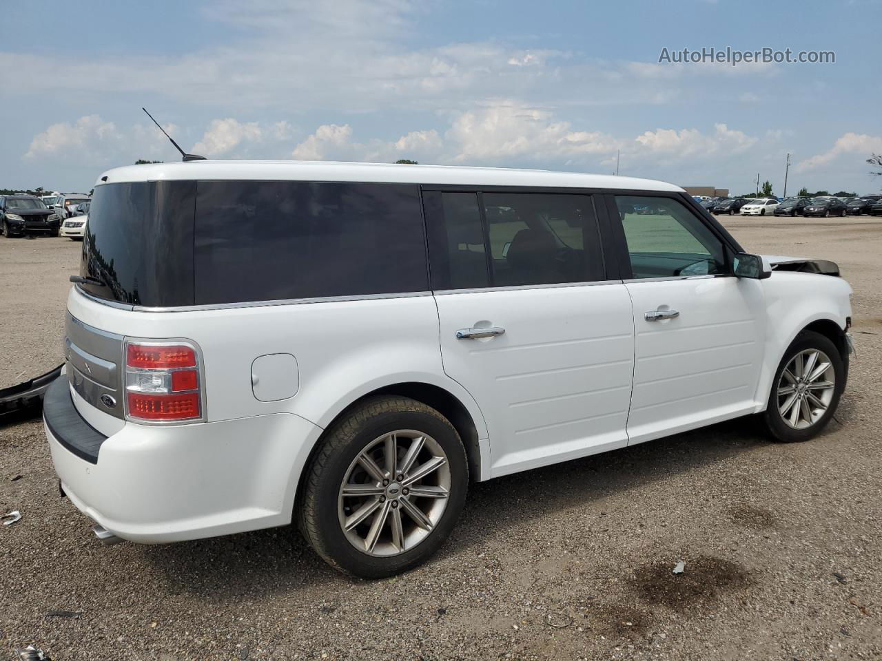 2019 Ford Flex Limited White vin: 2FMGK5D88KBA20578