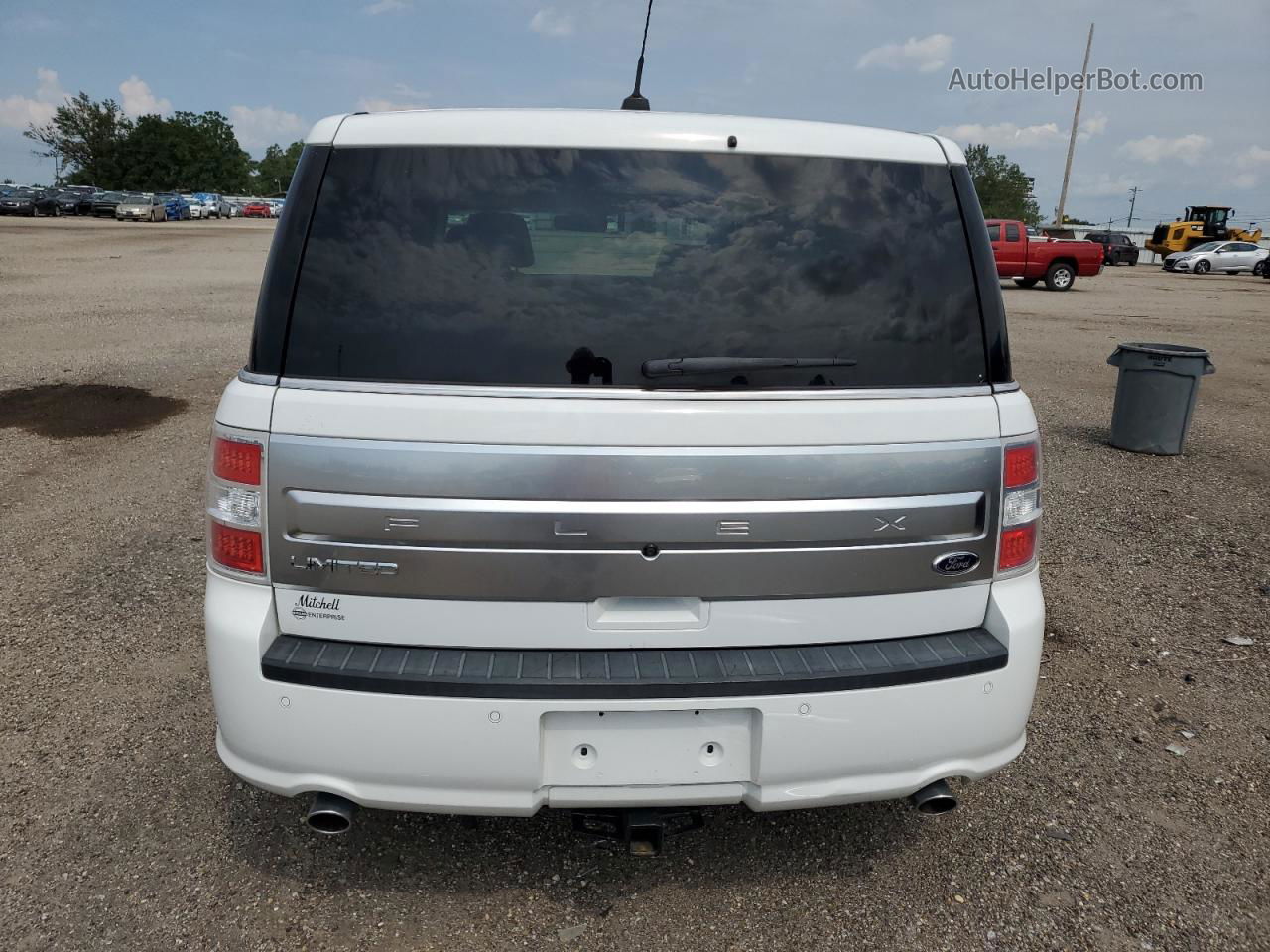 2019 Ford Flex Limited White vin: 2FMGK5D88KBA20578