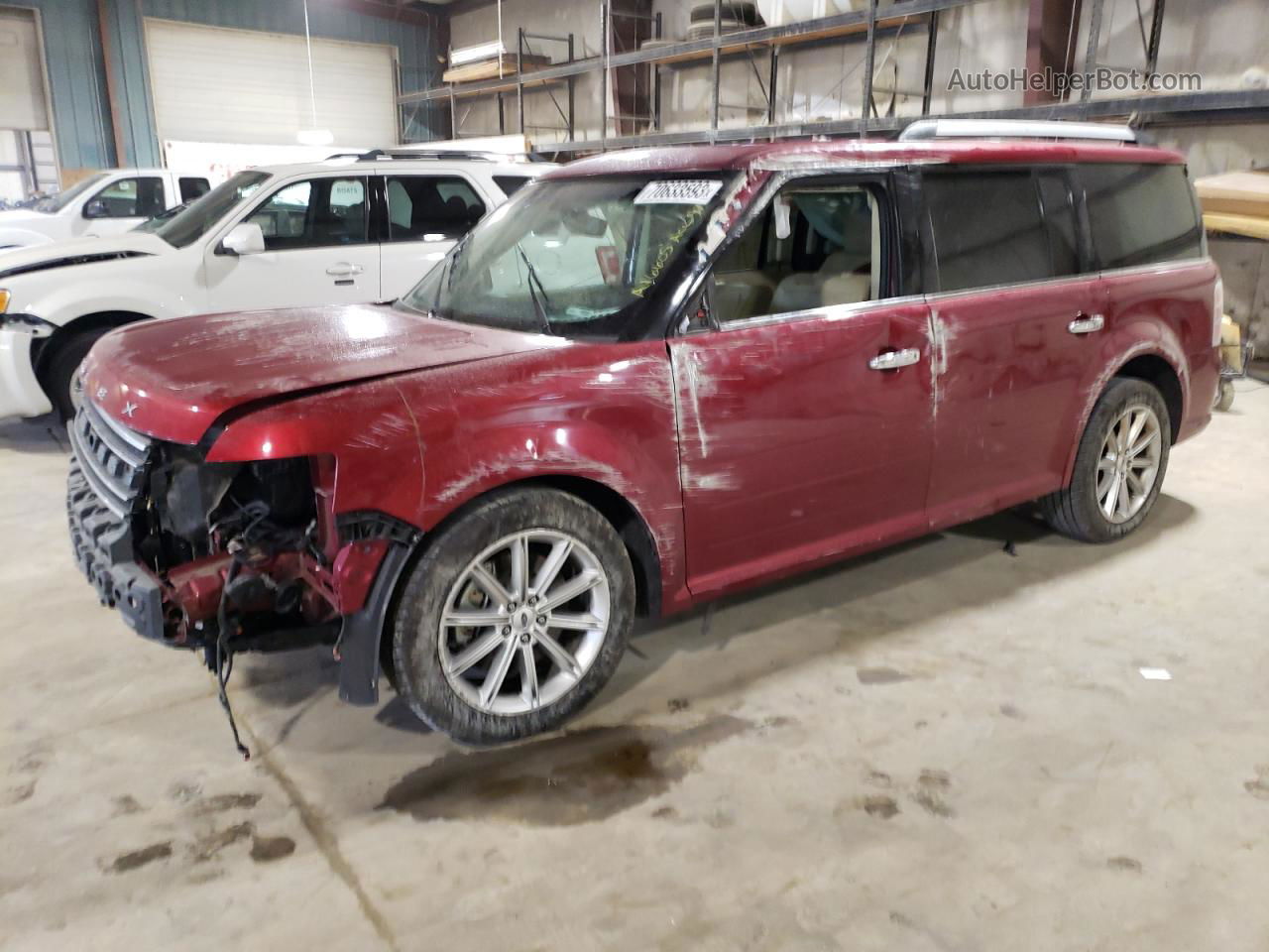 2019 Ford Flex Limited Красный vin: 2FMGK5D89KBA16605