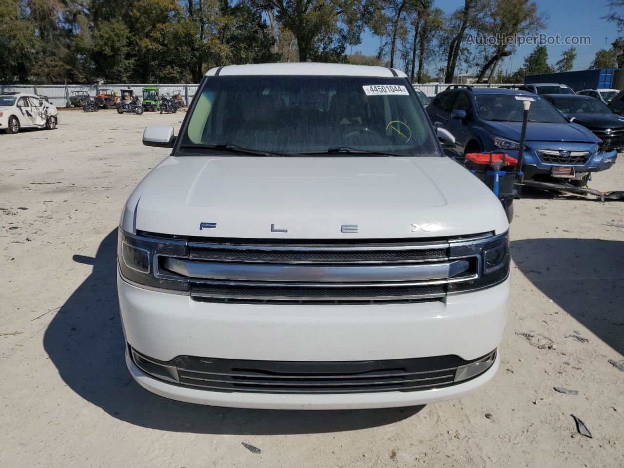 2019 Ford Flex Limited White vin: 2FMGK5D8XKBA35289