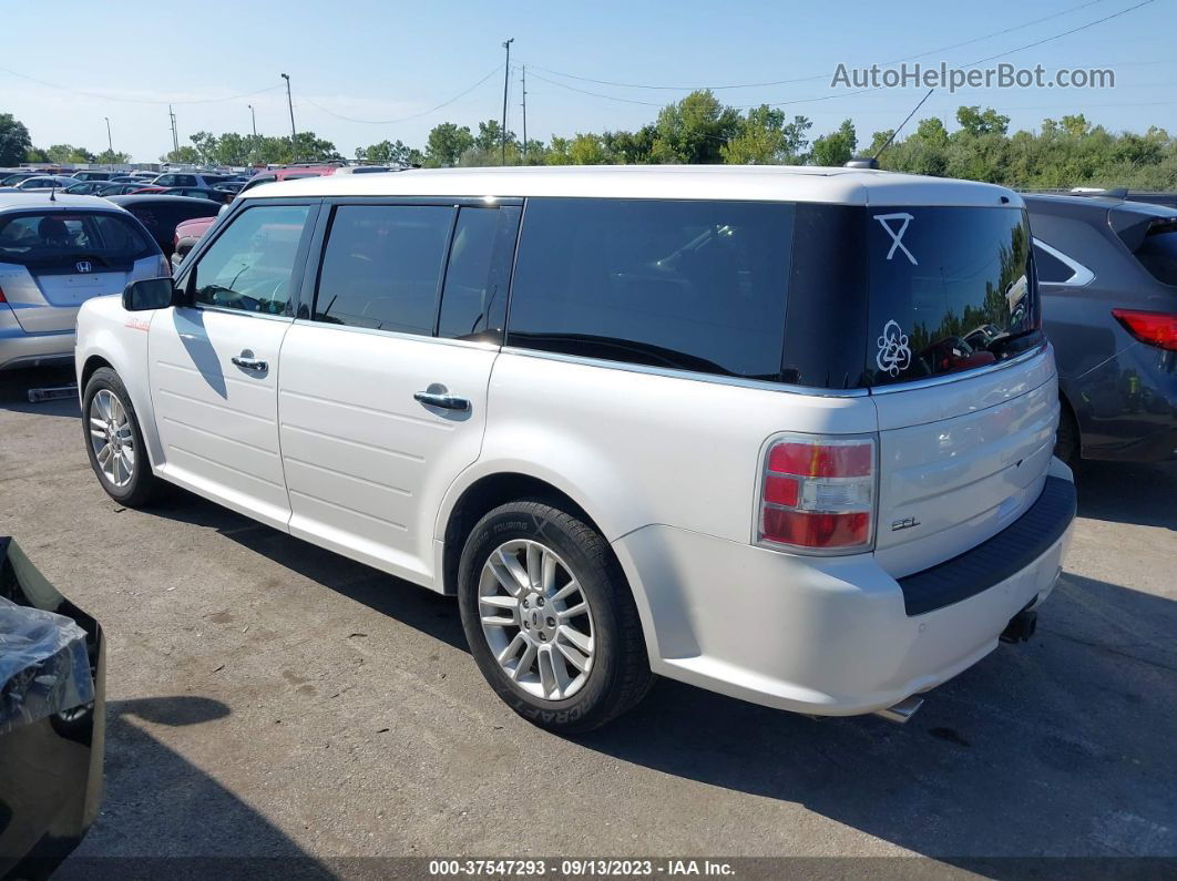 2016 Ford Flex Sel White vin: 2FMHK6C80GBA20741