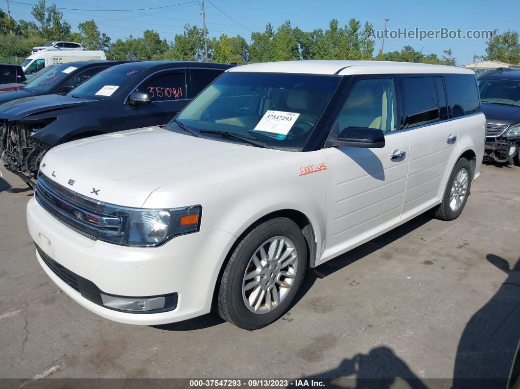 2016 Ford Flex Sel White vin: 2FMHK6C80GBA20741