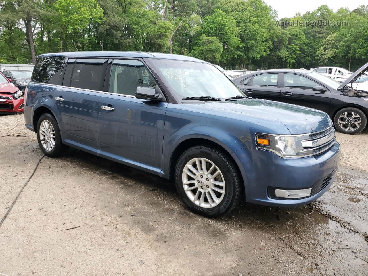 2019 Ford Flex Sel Blue vin: 2FMHK6C80KBA02443