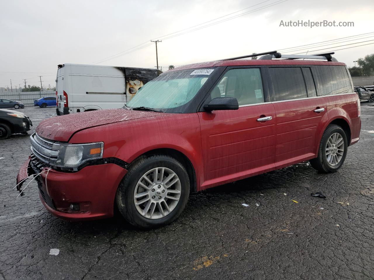 2016 Ford Flex Sel Red vin: 2FMHK6C81GBA09411