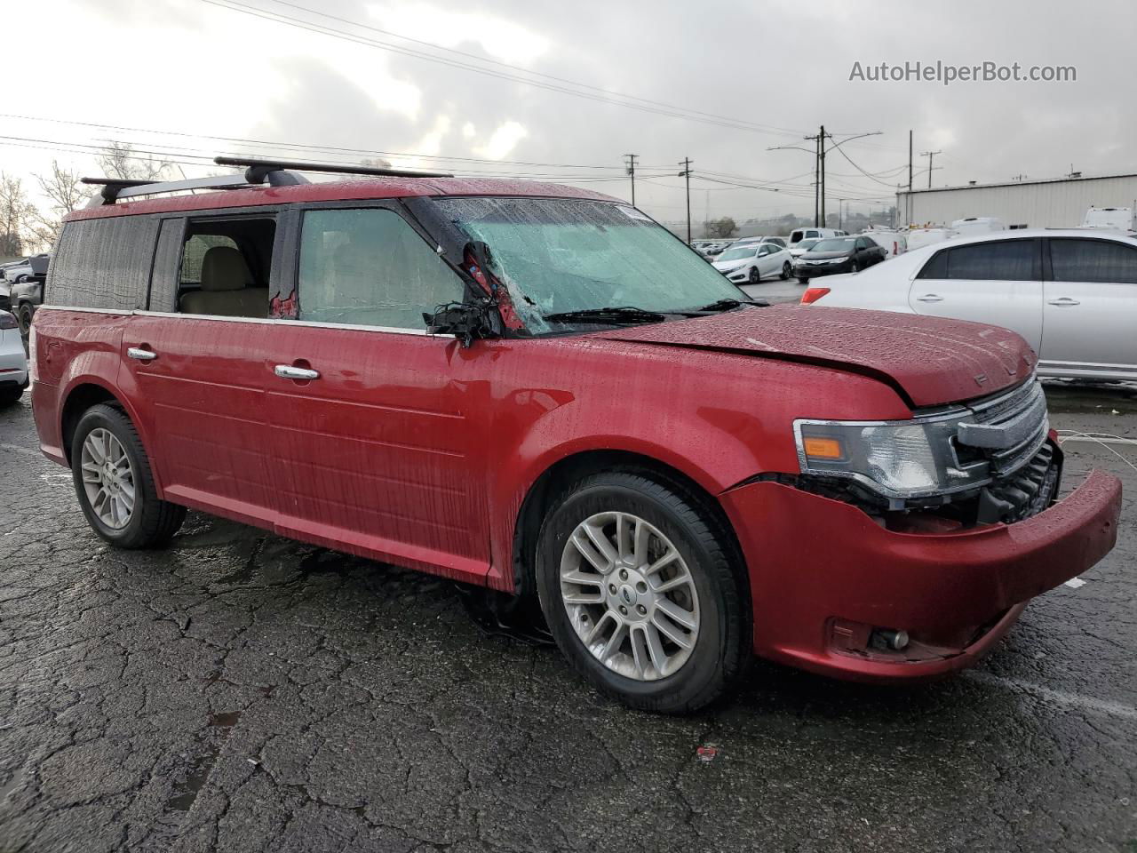 2016 Ford Flex Sel Красный vin: 2FMHK6C81GBA09411