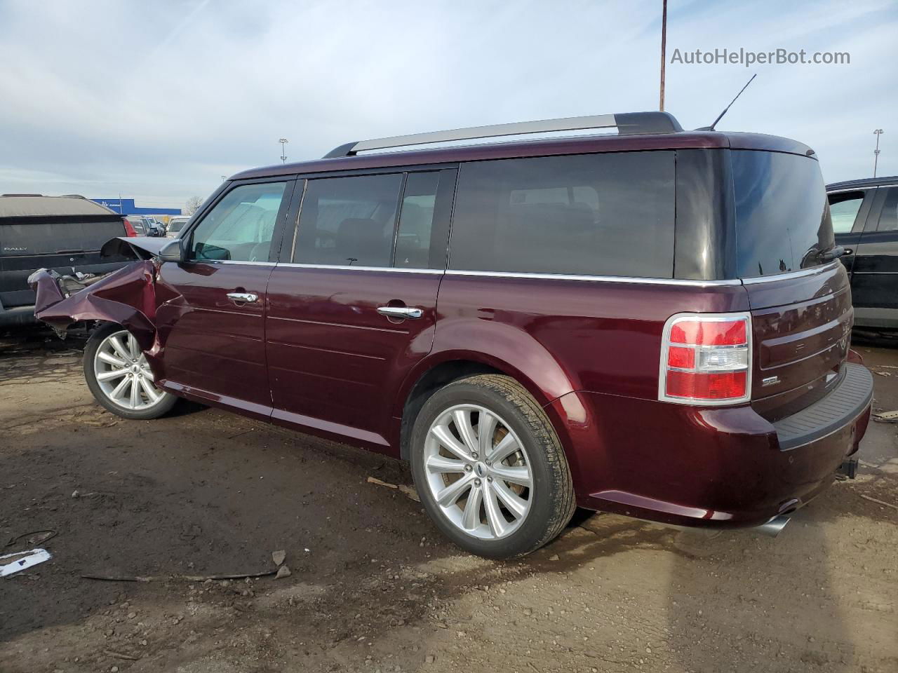 2019 Ford Flex Sel Burgundy vin: 2FMHK6C82KBA33001