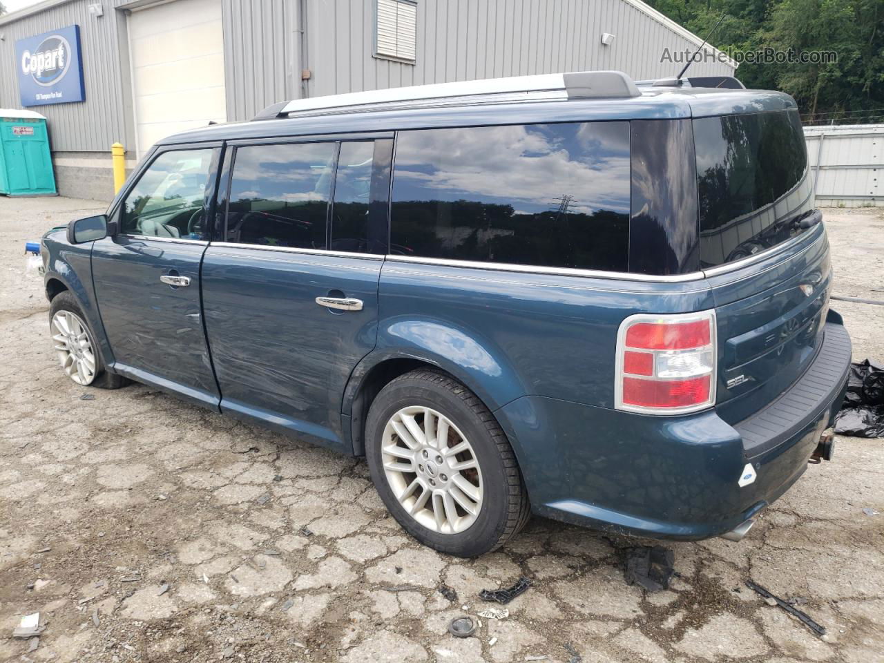 2016 Ford Flex Sel Blue vin: 2FMHK6C83GBA05571