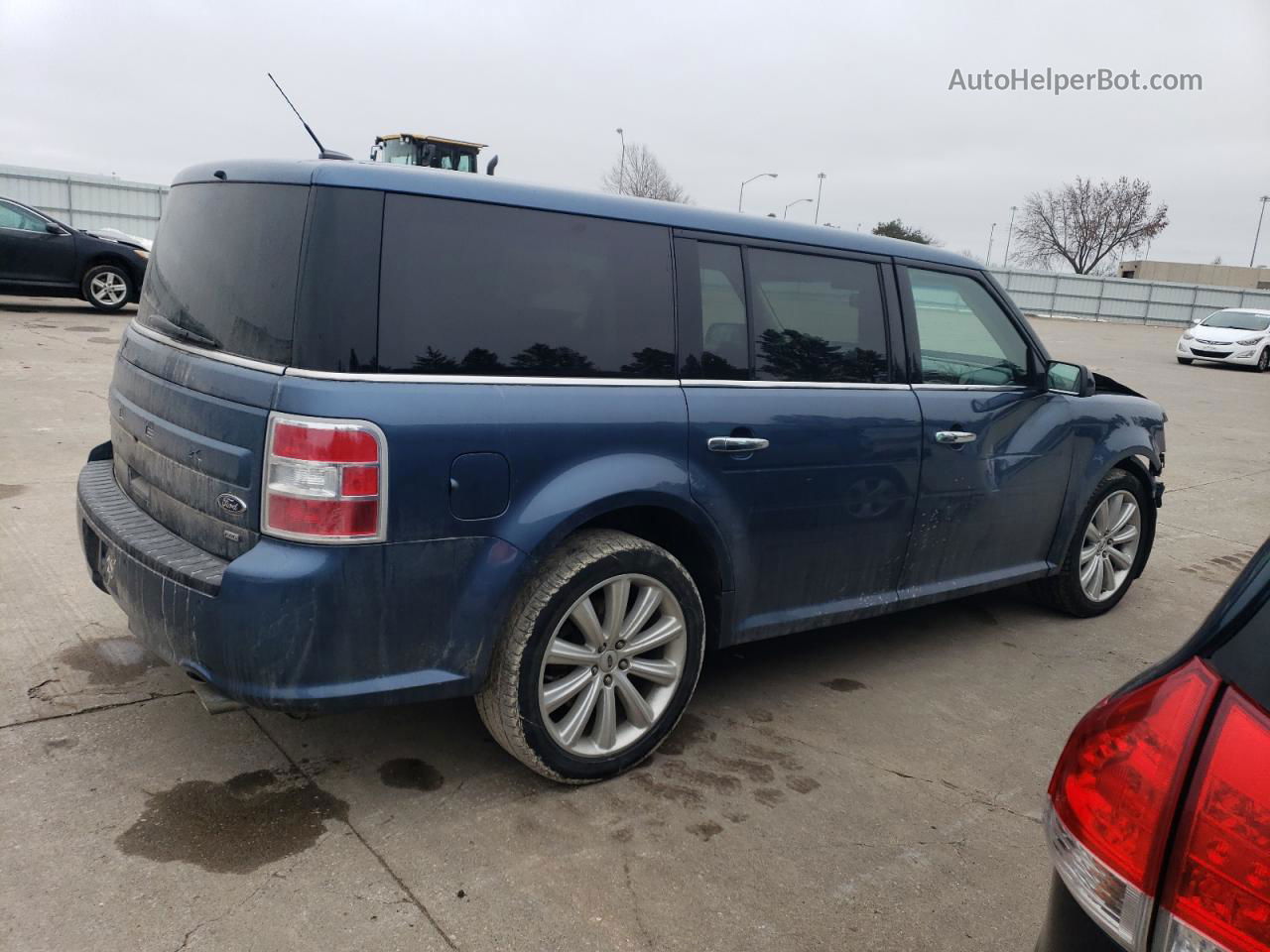 2019 Ford Flex Sel Синий vin: 2FMHK6C83KBA28387