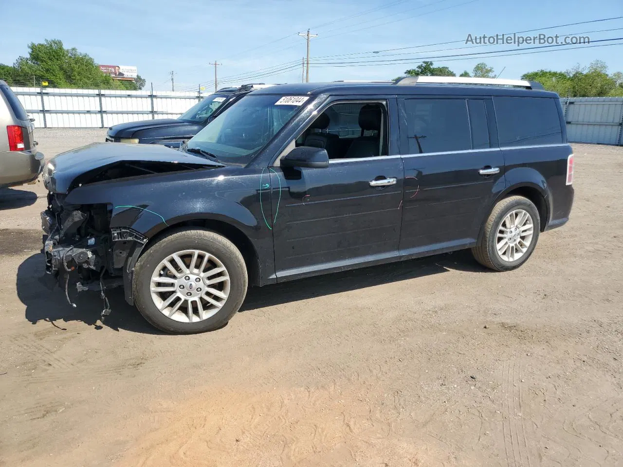 2019 Ford Flex Sel Black vin: 2FMHK6C83KBA36747