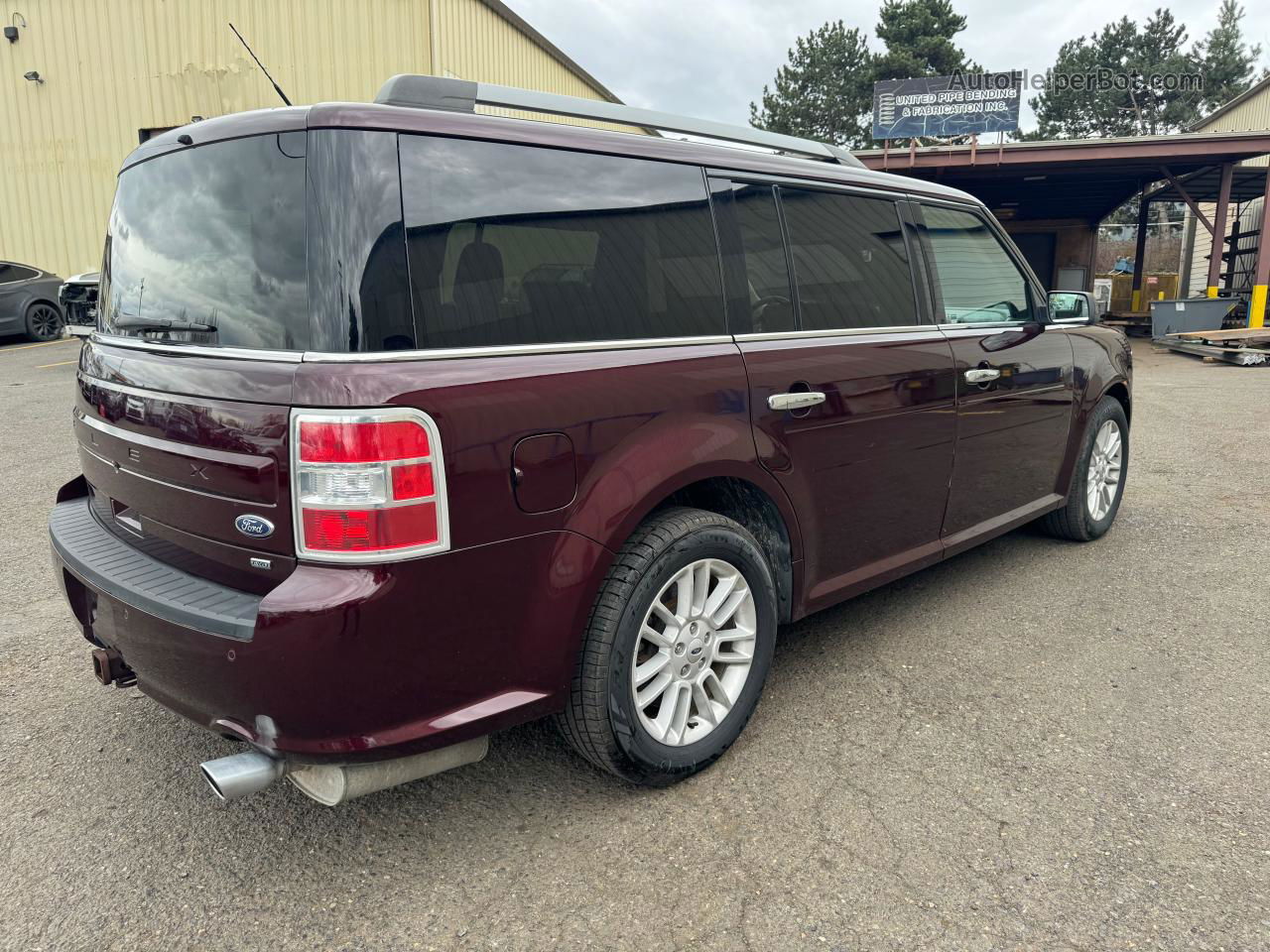 2019 Ford Flex Sel Red vin: 2FMHK6C84KBA00906