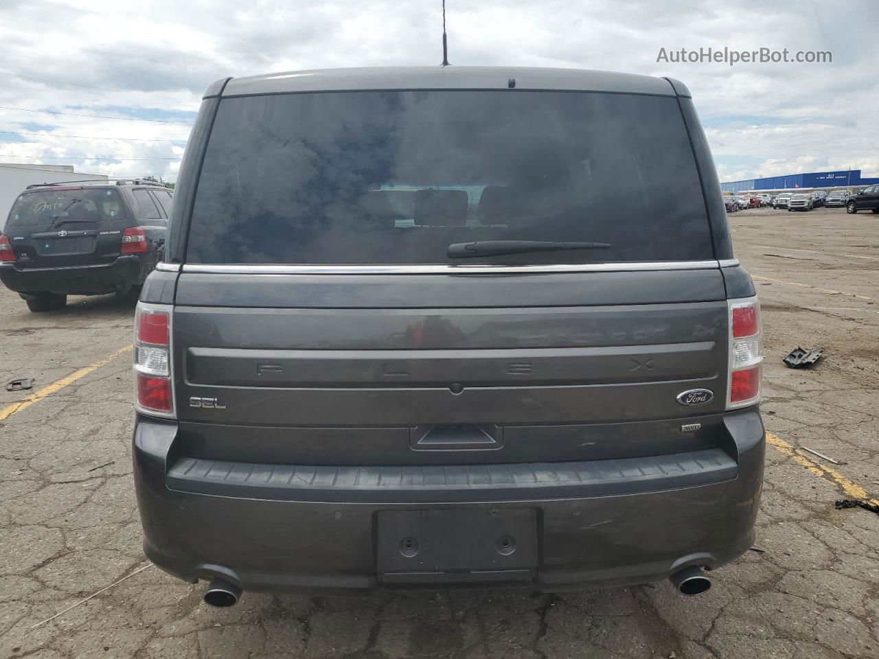 2019 Ford Flex Sel Серый vin: 2FMHK6C84KBA32478