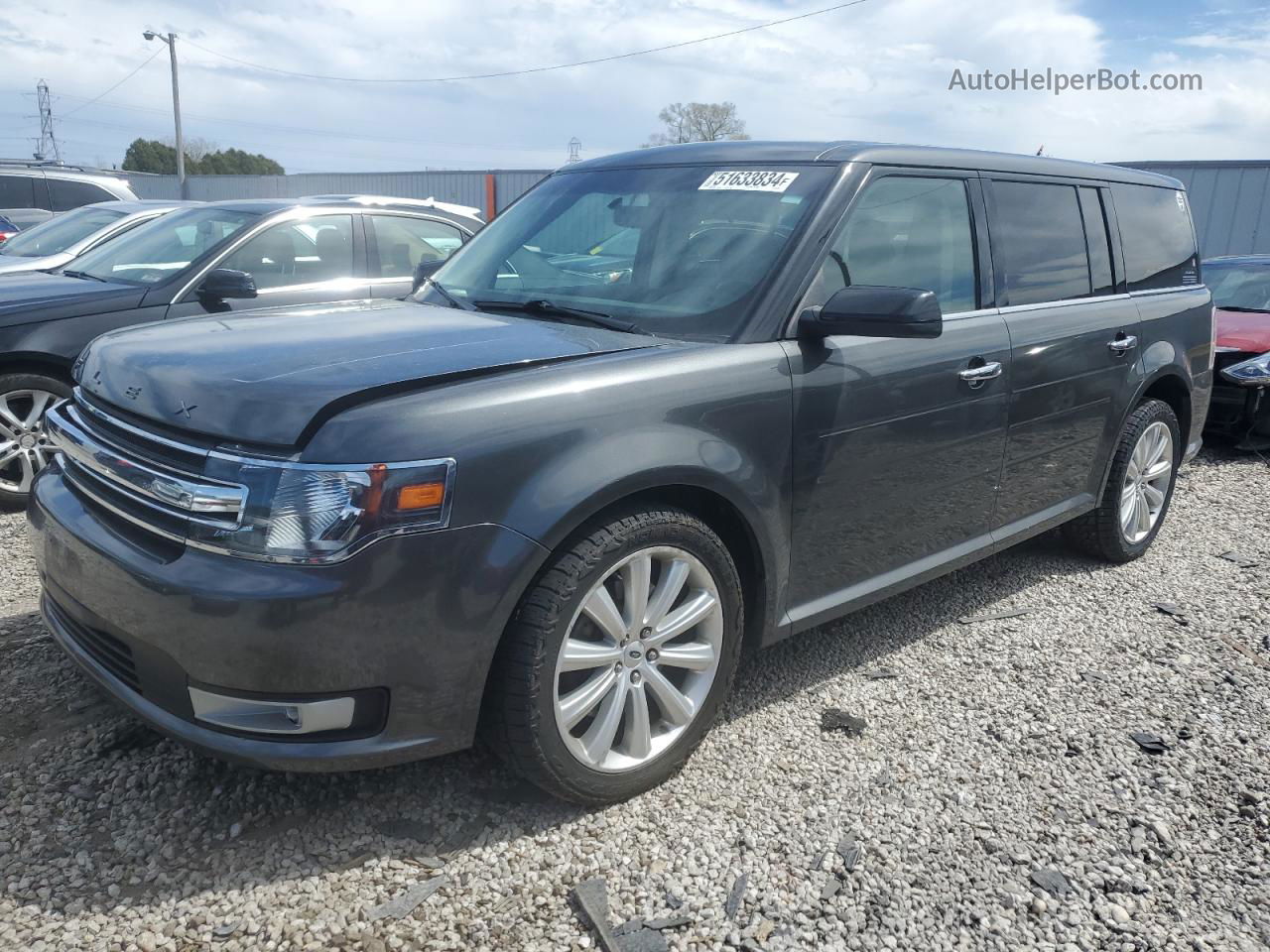 2019 Ford Flex Sel Серый vin: 2FMHK6C86KBA07226