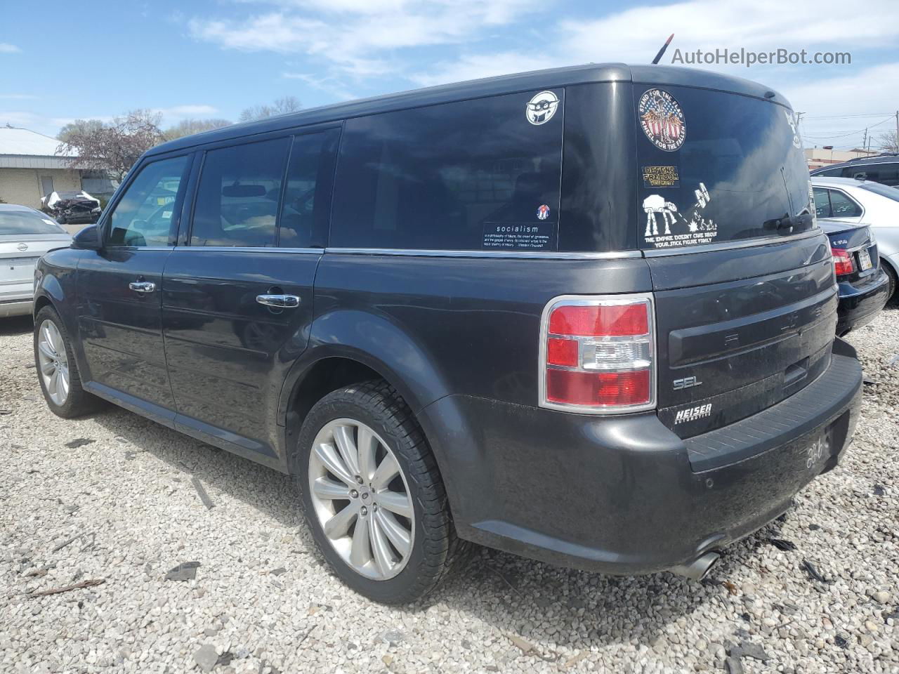 2019 Ford Flex Sel Gray vin: 2FMHK6C86KBA07226