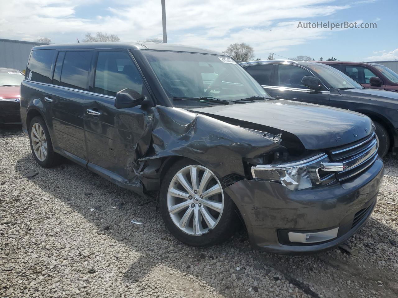 2019 Ford Flex Sel Gray vin: 2FMHK6C86KBA07226