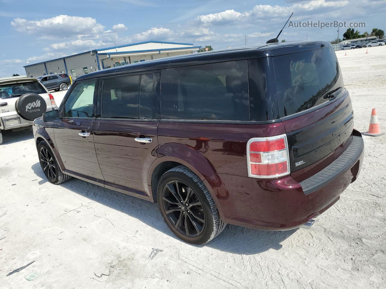 2019 Ford Flex Sel Burgundy vin: 2FMHK6C86KBA18159