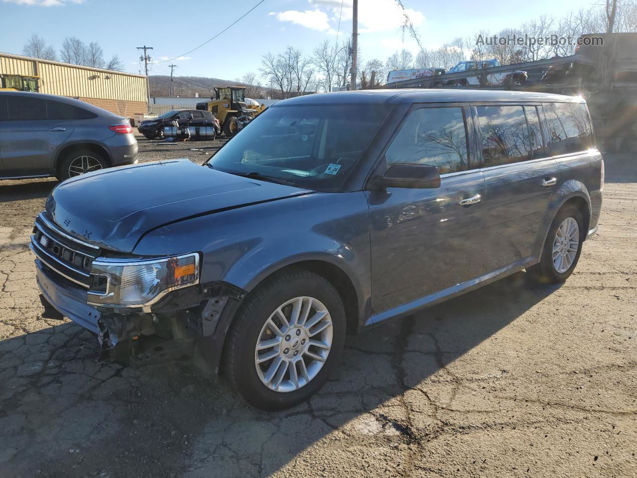 2019 Ford Flex Sel Синий vin: 2FMHK6C86KBA25239