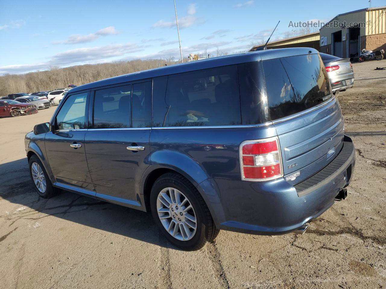 2019 Ford Flex Sel Blue vin: 2FMHK6C86KBA25239