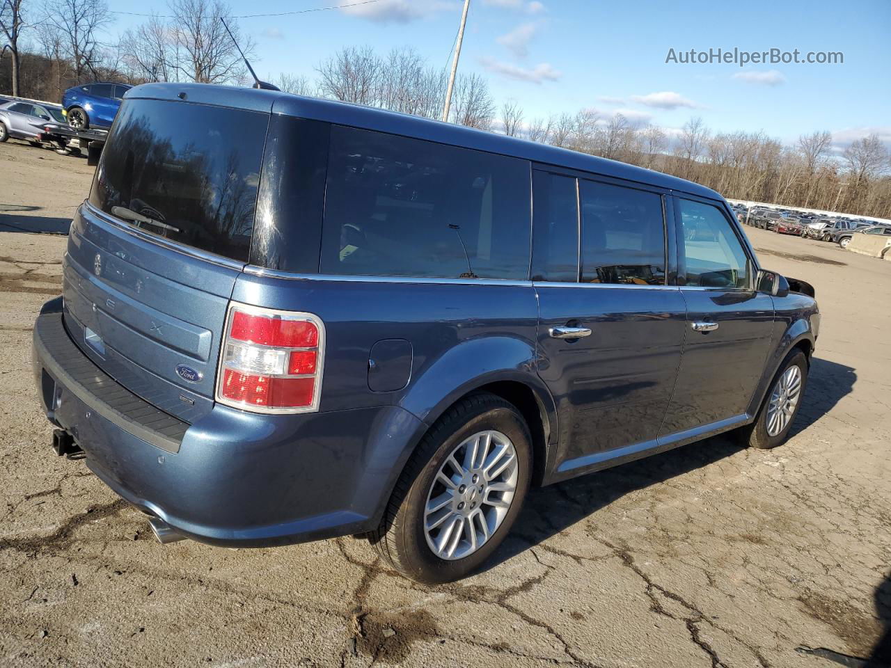 2019 Ford Flex Sel Blue vin: 2FMHK6C86KBA25239