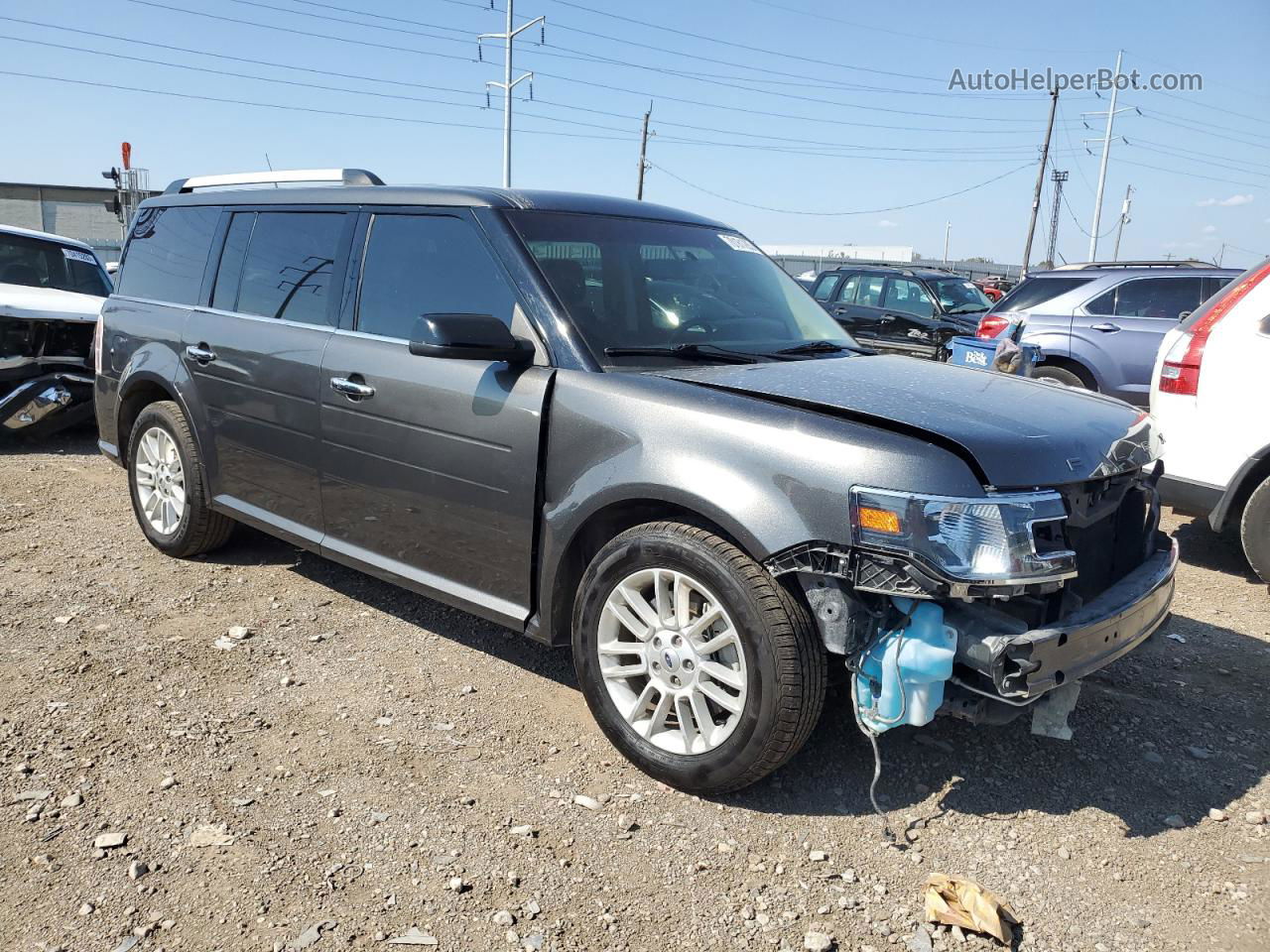 2019 Ford Flex Sel Черный vin: 2FMHK6C86KBA28769