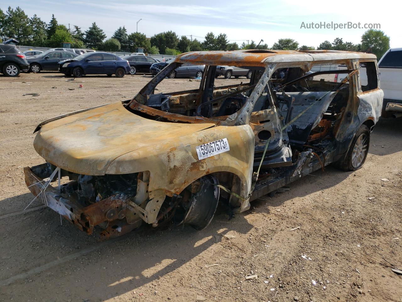 2019 Ford Flex Sel Пожар vin: 2FMHK6C86KBA30554