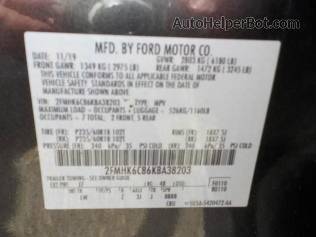 2019 Ford Flex Sel Unknown vin: 2FMHK6C86KBA38203