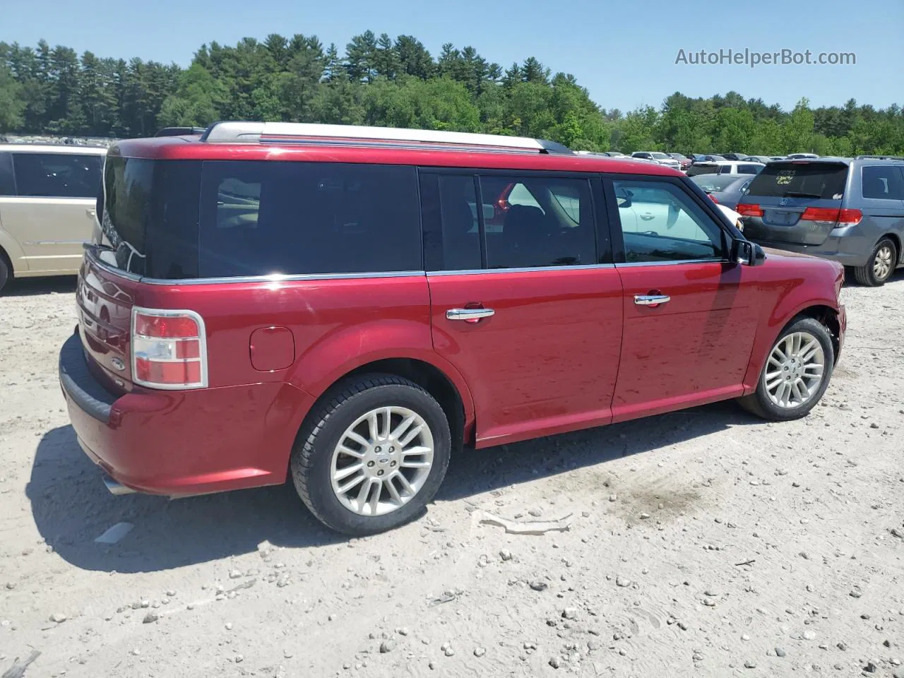 2019 Ford Flex Sel Красный vin: 2FMHK6C87KBA30773