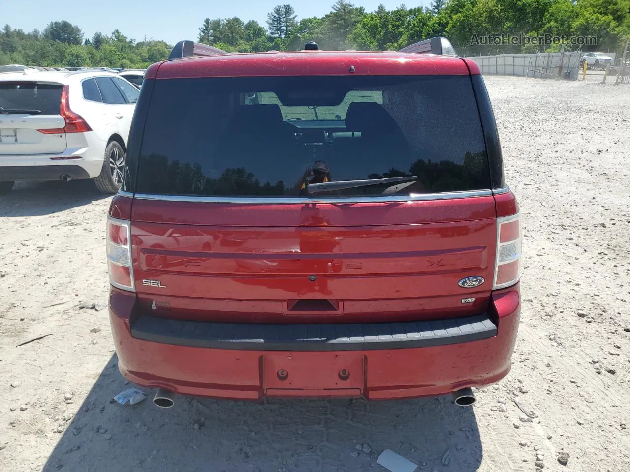 2019 Ford Flex Sel Red vin: 2FMHK6C87KBA30773