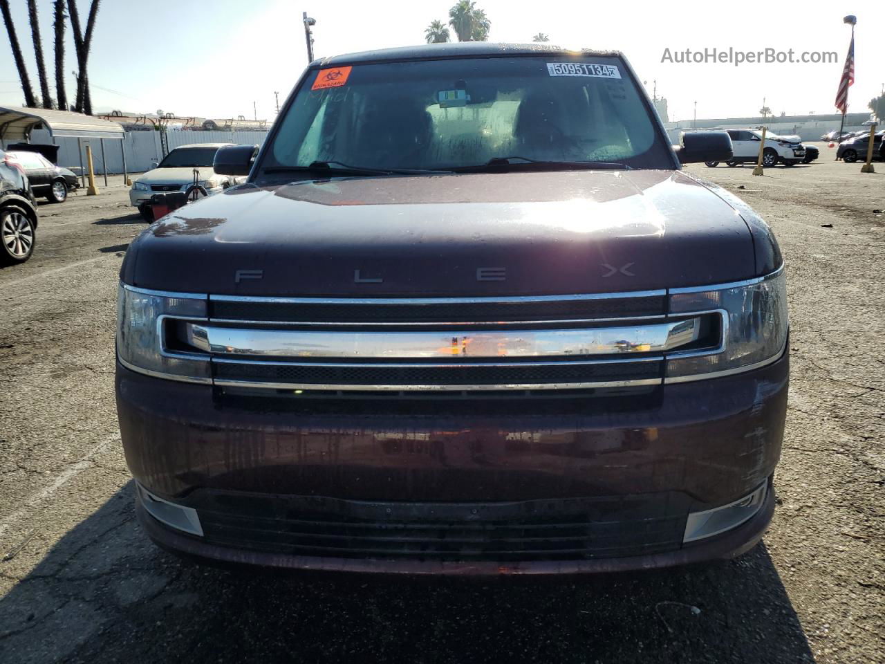 2019 Ford Flex Sel Burgundy vin: 2FMHK6C88KBA11505