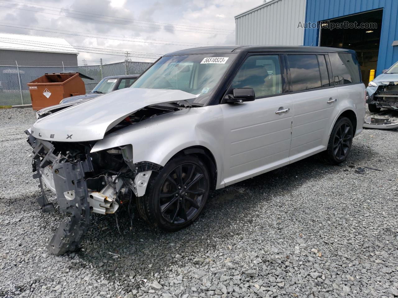 2016 Ford Flex Sel Silver vin: 2FMHK6C89GBA09513