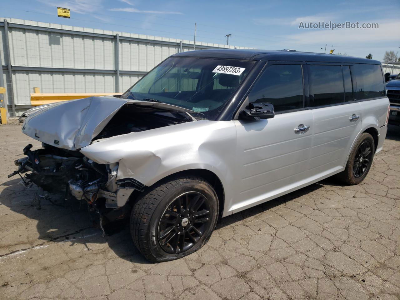 2016 Ford Flex Sel Silver vin: 2FMHK6C89GBA13254