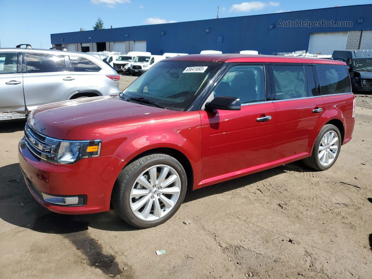 2019 Ford Flex Sel Red vin: 2FMHK6C89KBA22223