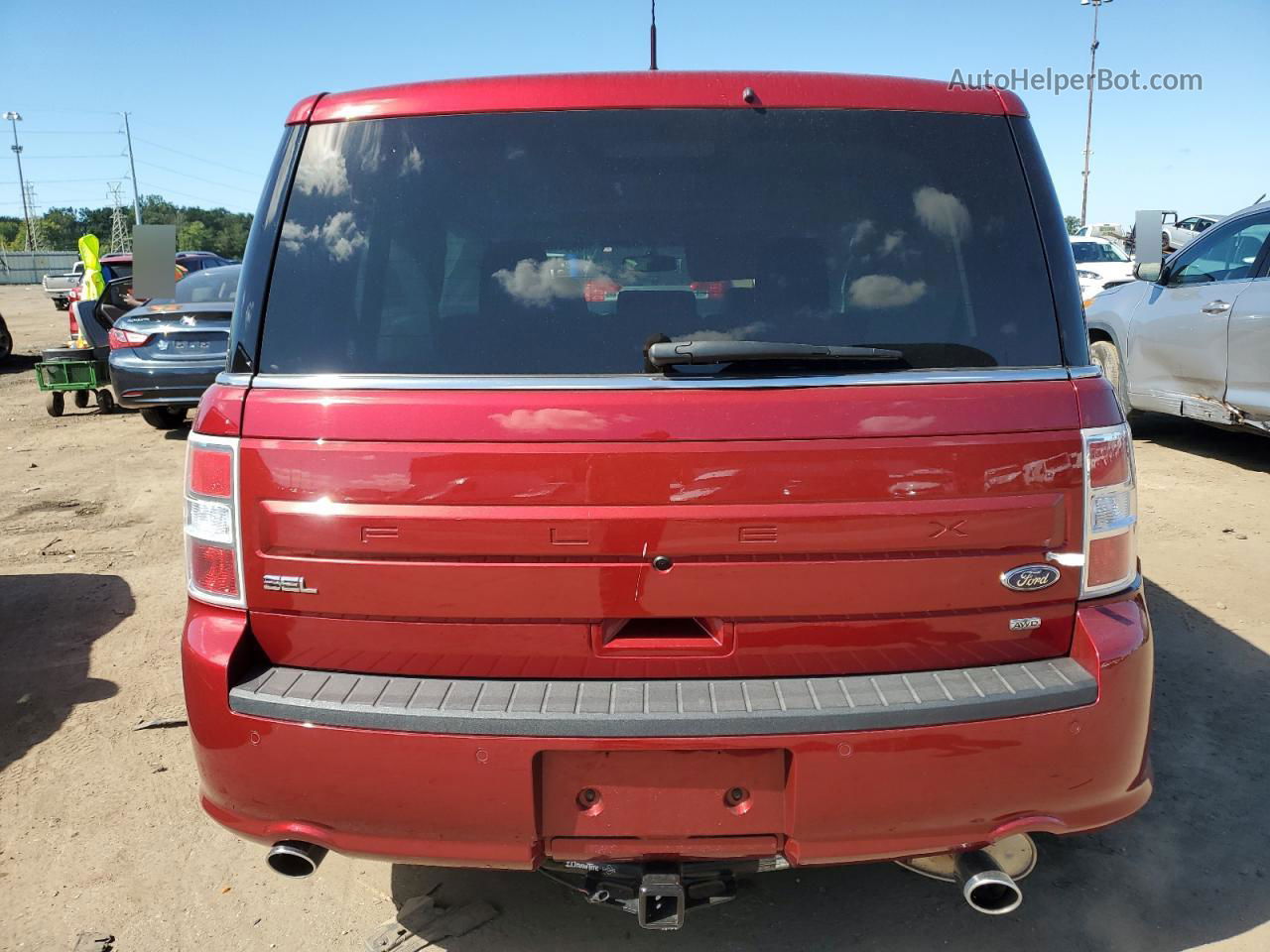 2019 Ford Flex Sel Red vin: 2FMHK6C89KBA22223