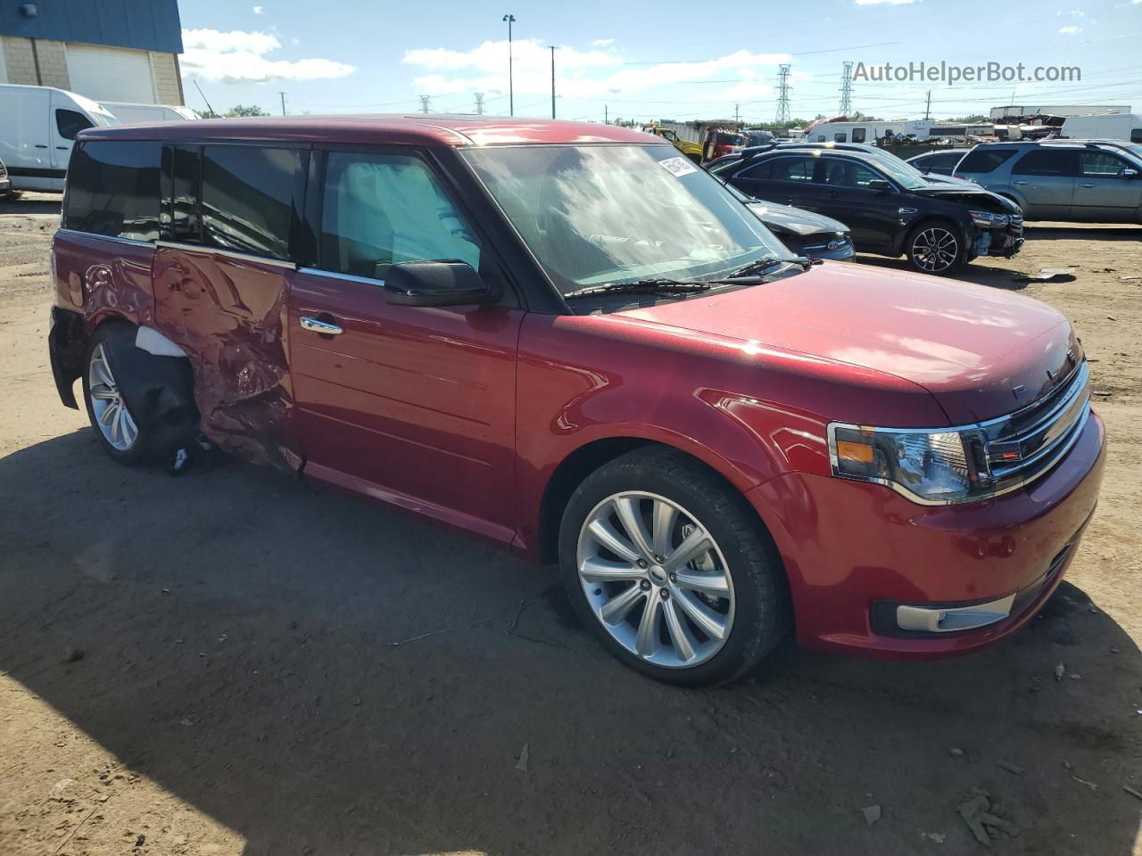 2019 Ford Flex Sel Red vin: 2FMHK6C89KBA22223