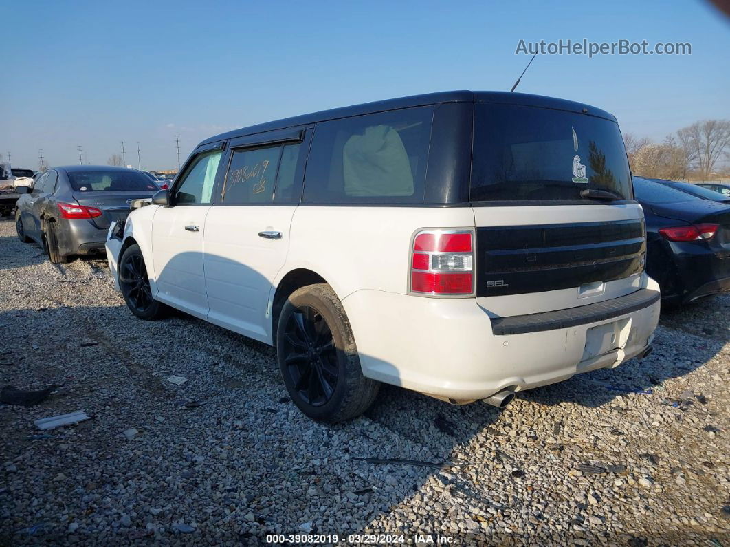 2016 Ford Flex Sel White vin: 2FMHK6C8XGBA10363