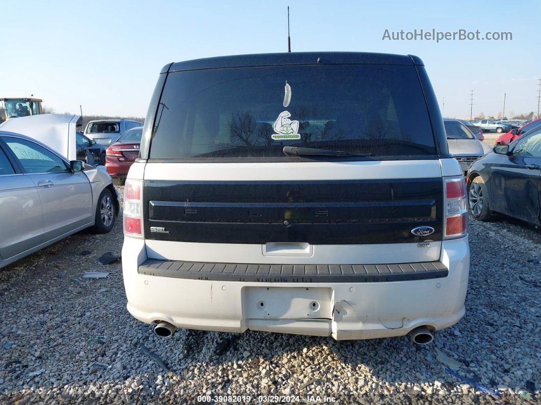 2016 Ford Flex Sel White vin: 2FMHK6C8XGBA10363