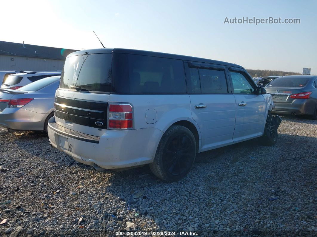 2016 Ford Flex Sel White vin: 2FMHK6C8XGBA10363