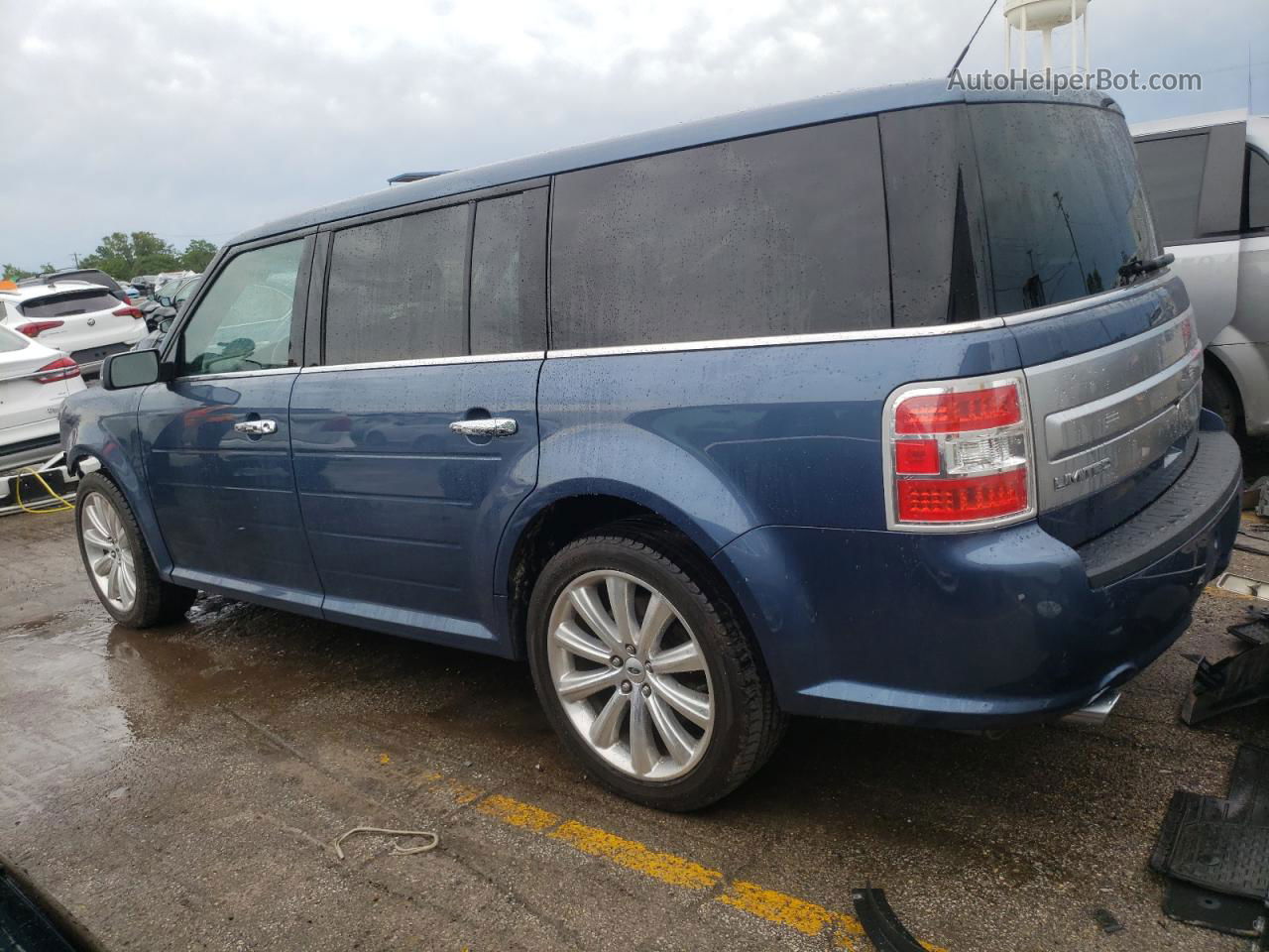 2019 Ford Flex Limited Blue vin: 2FMHK6D80KBA26370