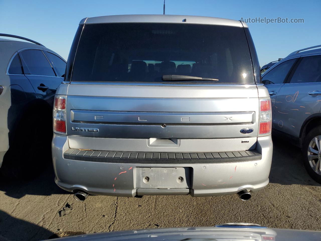 2019 Ford Flex Limited Silver vin: 2FMHK6D80KBA30127