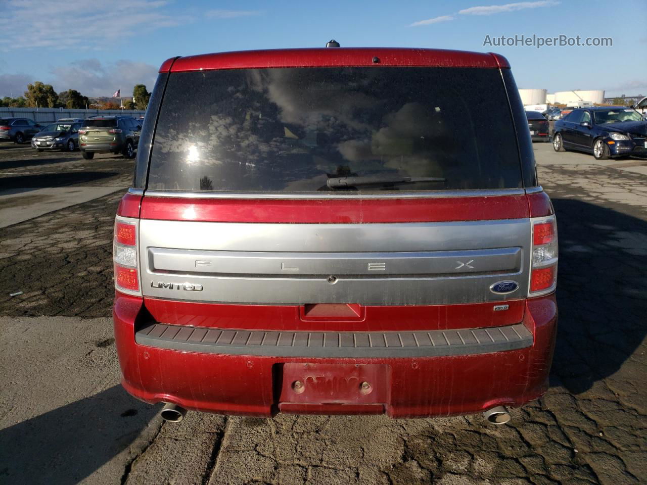 2019 Ford Flex Limited Red vin: 2FMHK6D82KBA20604