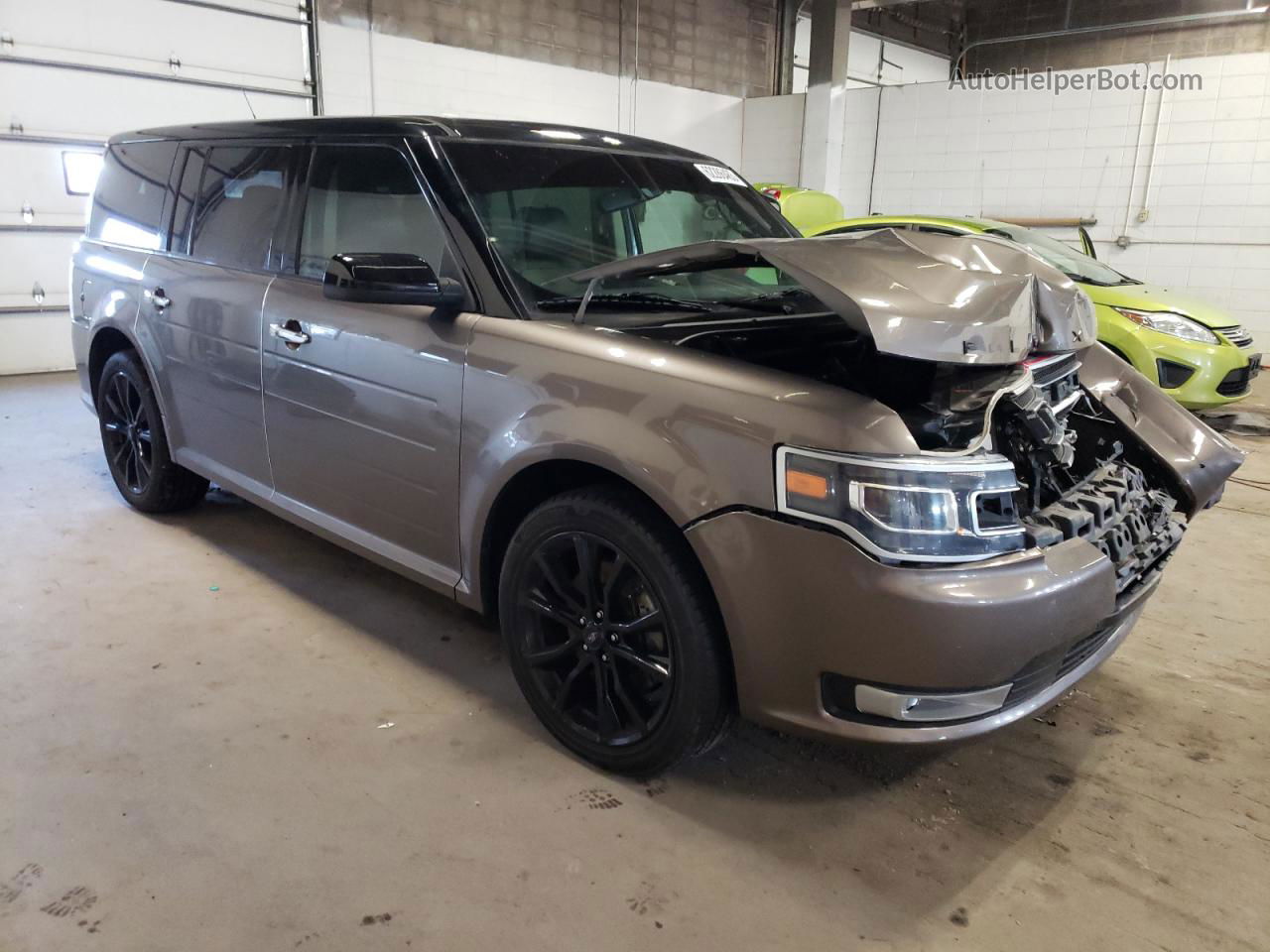 2019 Ford Flex Limited Brown vin: 2FMHK6D82KBA23602