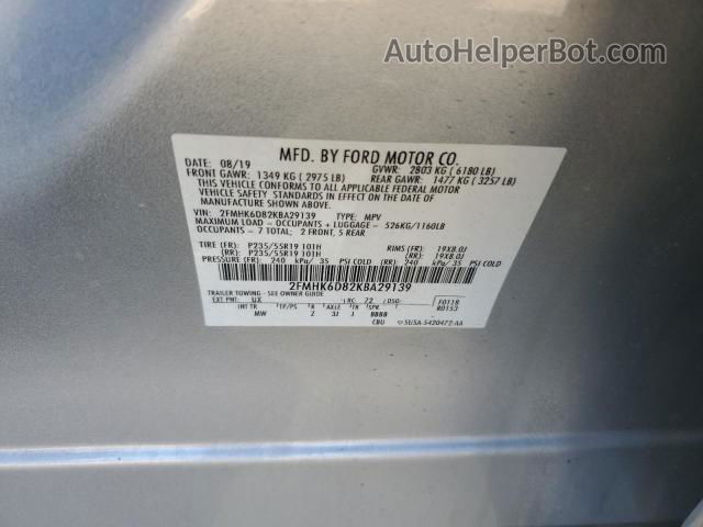 2019 Ford Flex Limited Gray vin: 2FMHK6D82KBA29139