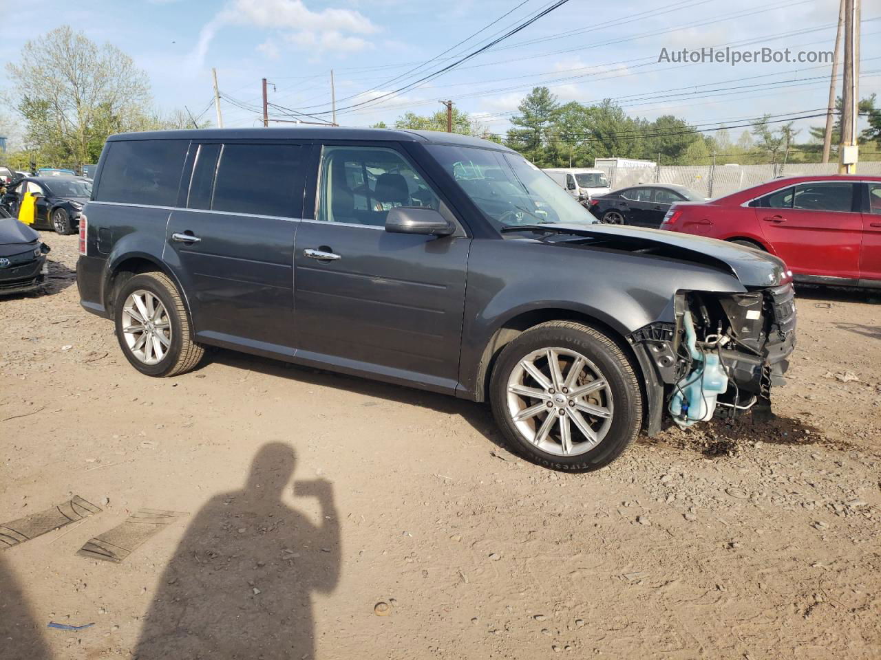 2019 Ford Flex Limited Gray vin: 2FMHK6D82KBA36267