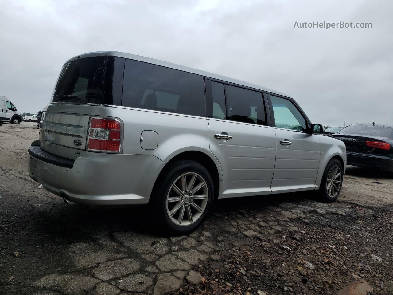 2019 Ford Flex Limited Silver vin: 2FMHK6D84KBA34679