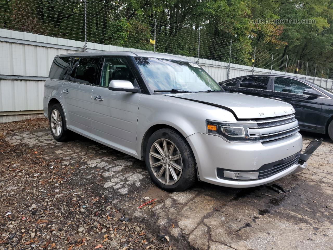 2019 Ford Flex Limited Silver vin: 2FMHK6D84KBA34679